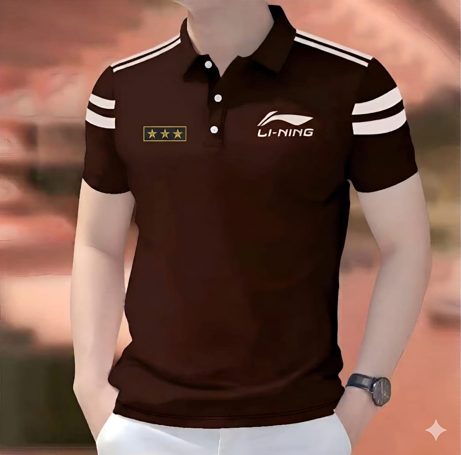 Super Premium PK Cotton Polo Shirt For Men's [3 Star coffee]